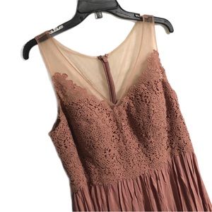 Azazie Valencia Dusty Rose Bridesmaid Dress